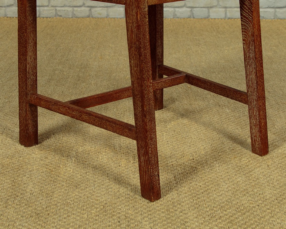 Set of Four Heals Limed Oak Dining Chairs c.1930 View X