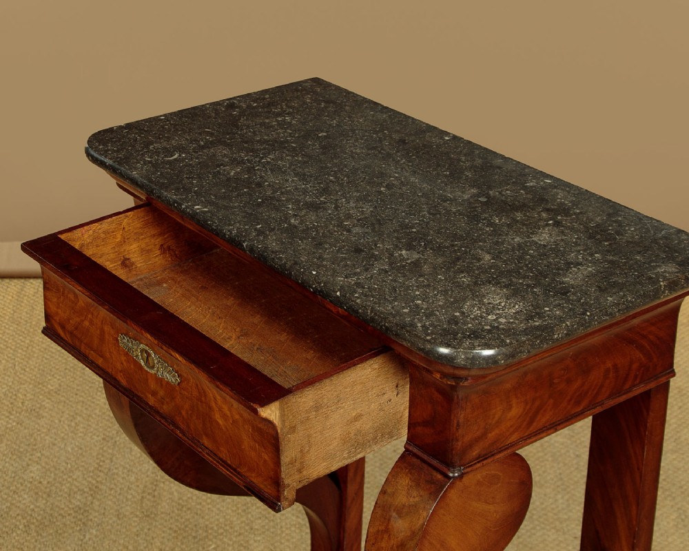 Small Mahogany & Marble Top Console Table c.1840 View VI