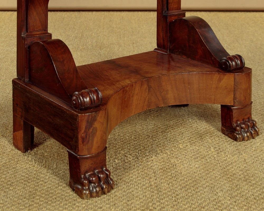 Small Mahogany & Marble Top Console Table c.1840 View XII