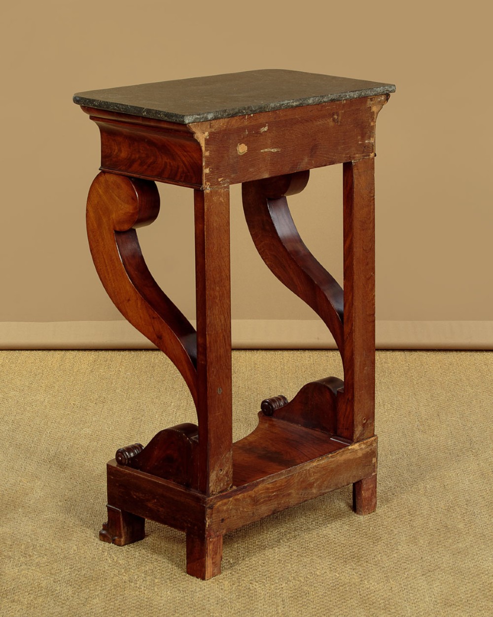 Small Mahogany & Marble Top Console Table c.1840 View XIV