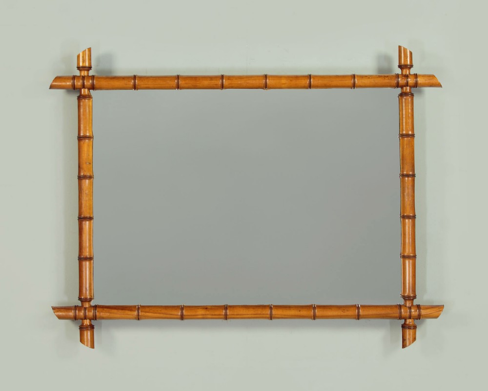 Faux Bamboo Mirror c.1890