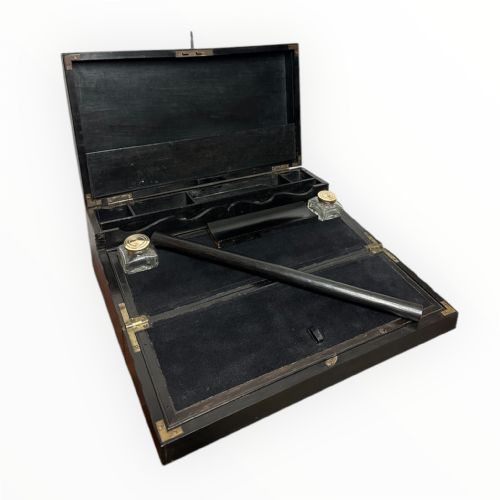 19THCENTURY SRI LANKAN EBONY WRITING SLOPE - ADDITIONAL PHOTO 1