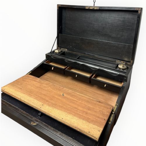 19THCENTURY SRI LANKAN EBONY WRITING SLOPE - ADDITIONAL PHOTO 4