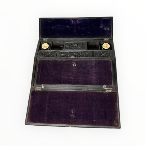 19THCENTURY ANGLOINDIAN SOLID EBONY WRITING SLOPE - ADDITIONAL PHOTO 2