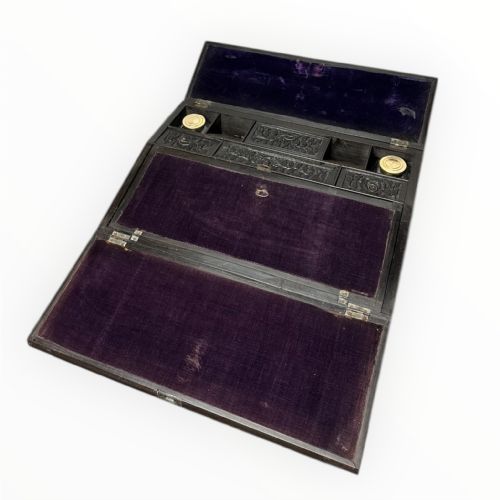 19THCENTURY ANGLOINDIAN SOLID EBONY WRITING SLOPE - ADDITIONAL PHOTO 3