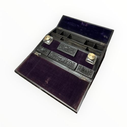 19THCENTURY ANGLOINDIAN SOLID EBONY WRITING SLOPE - ADDITIONAL PHOTO 4