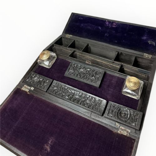 19THCENTURY ANGLOINDIAN SOLID EBONY WRITING SLOPE - ADDITIONAL PHOTO 5