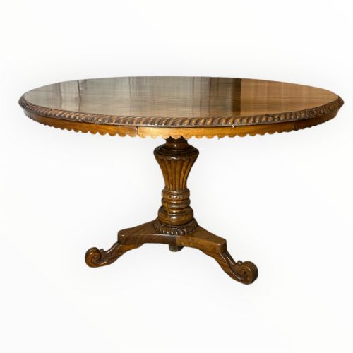 19THCENTURY CEYLONESE SATINWOOD CENTRE TABLE