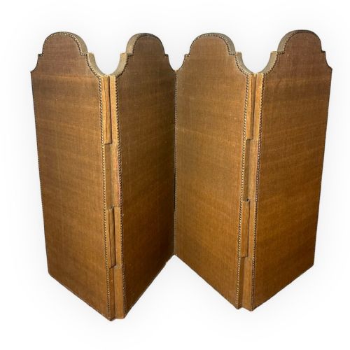 19THCENTURY DECORATIVE LEATHER FOLDING SCREEN - ADDITIONAL PHOTO 6