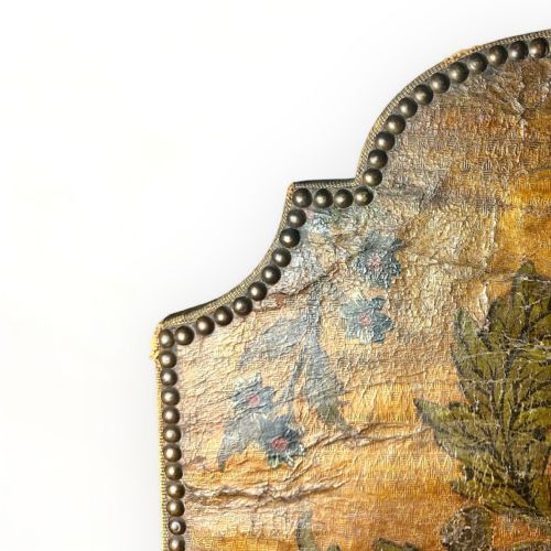19THCENTURY DECORATIVE LEATHER FOLDING SCREEN - ADDITIONAL PHOTO 7