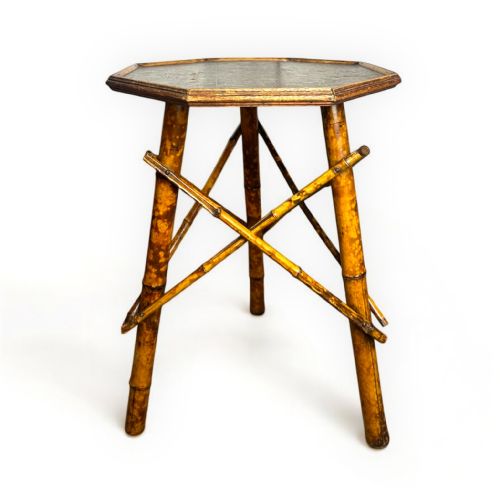 19th century far eastern bamboo side table - CATEGORY: ANTIQUE TABLES - DATED 19TH CENTURY