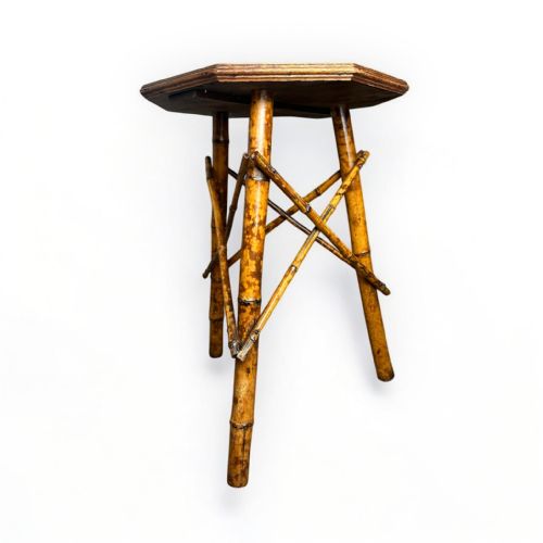 19TH CENTURY FAR EASTERN BAMBOO SIDE TABLE - ADDITIONAL PHOTO 4