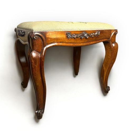 19THCENTURY CARVED ROSEWOOD STOOL - ADDITIONAL PHOTO 4