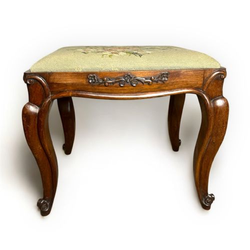 19THCENTURY CARVED ROSEWOOD STOOL - ADDITIONAL PHOTO 1