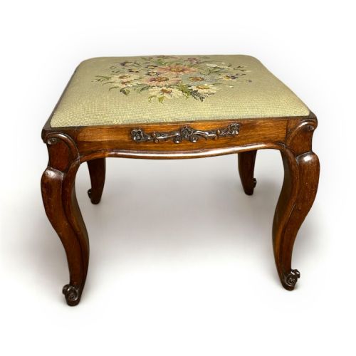 19THCENTURY CARVED ROSEWOOD STOOL - ADDITIONAL PHOTO 3
