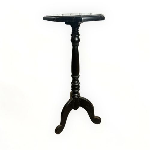19THCENTURY SOLID EBONY OCTAGONAL SIDE TABLE - ADDITIONAL PHOTO 4