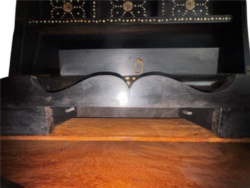 19THCENTURY ANGLOINDIAN EBONY WRITING SLOPE WITH IVORY INLAY - ADDITIONAL PHOTO 7