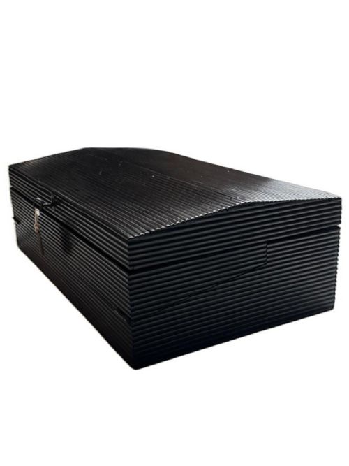 19THCENTURY ANGLOINDIAN EBONY WRITING SLOPE WITH REEDED DECORATION - ADDITIONAL PHOTO 4