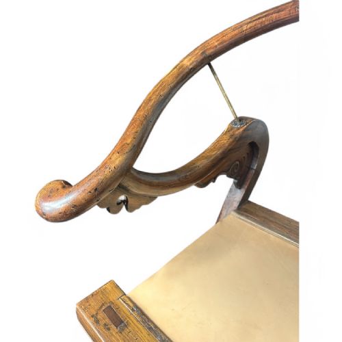 19THCENTURY CHINESE HARDWOOD FOLDING HORSESHOEBACK THRONE CHAIR - ADDITIONAL PHOTO 4