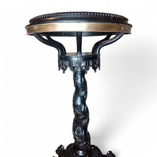 19THCENTRURY ANGLOINDIAN EBONY JARDINIRE WITH TRIPOD BASE - ADDITIONAL PHOTO 2