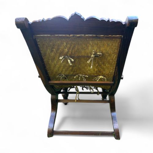 FINE 19THCENTURY ANGLOINDIAN BOMBAY ROSEWOOD PLANTERS CHAIR - ADDITIONAL PHOTO 7