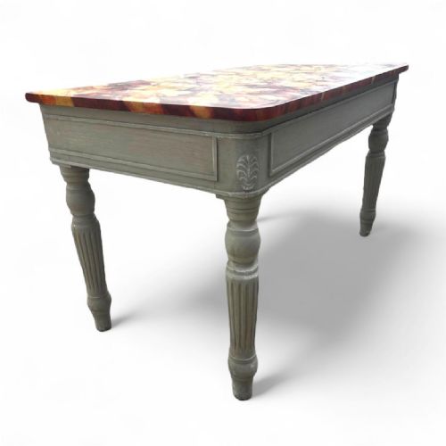 PAIR OF VICTORIAN PAINTED TABLES - ADDITIONAL PHOTO 2
