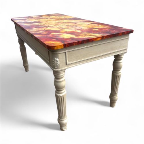 pair of victorian painted tables - CATEGORY: ANTIQUE TABLES - DATED 19TH CENTURY