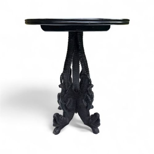 19THCENTURY FAR EASTERN ROSEWOOD DRAGON TABLE - ADDITIONAL PHOTO 3