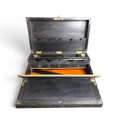 19TH CENTURY CEYLONESE EBONY WRITING SLOPE BOX - ADDITIONAL PHOTO 3