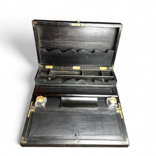 19TH CENTURY CEYLONESE EBONY WRITING SLOPE BOX - ADDITIONAL PHOTO 2