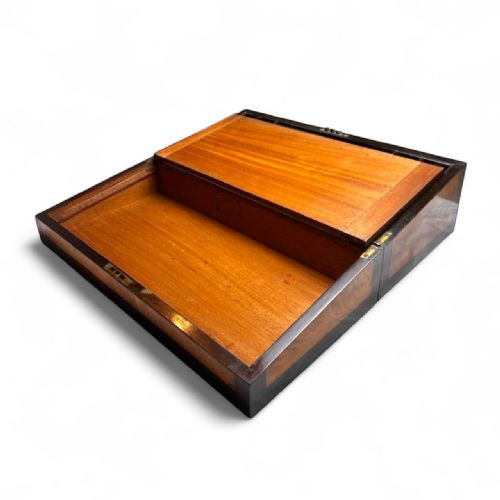 19THCENTURY SATINWOOD EBONY WRITING SLOPE - ADDITIONAL PHOTO 2