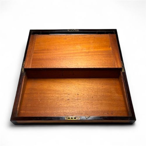 19THCENTURY SATINWOOD EBONY WRITING SLOPE - ADDITIONAL PHOTO 5