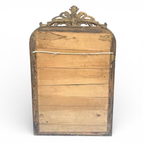 FINE 18THCENTURY GILTWOOD MIRROR WITH FOLIATE CRESTING - ADDITIONAL PHOTO 4