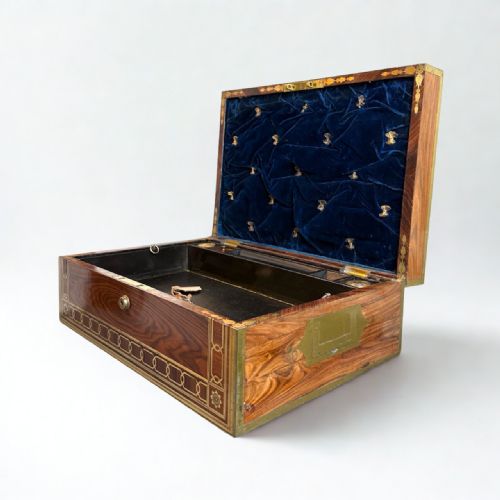 ANTIQUE 19TH CENTURY CHINESE ROSEWOOD HUANGHUALI WRITING BOX - ADDITIONAL PHOTO 3