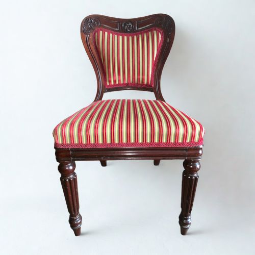 SET OF 4 WILLIAM IV MAHOGANY BALLOONBACK DINING CHAIRS - ADDITIONAL PHOTO 5