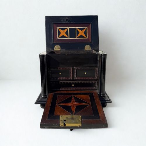 FINE 18THCENTURY FLEMISH EBONY PARQUETRY TABLE CASKET - ADDITIONAL PHOTO 5