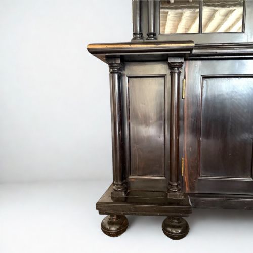 FINE MID19TH CENTURY DUTCH COLONIAL EBONY 'SAMUEL PEPYS' CABINET - ADDITIONAL PHOTO 2
