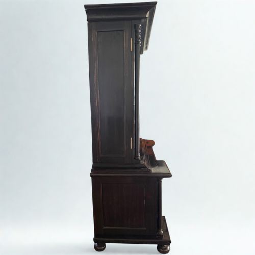 FINE MID19TH CENTURY DUTCH COLONIAL EBONY 'SAMUEL PEPYS' CABINET - ADDITIONAL PHOTO 3