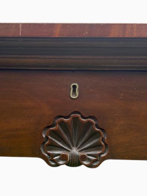 19THC MAHOGANY SIDE TABLE SERVING TABLE - ADDITIONAL PHOTO 1