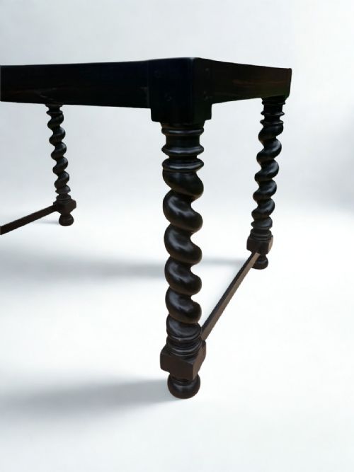 LATE 19THCENTURY SOLID EBONY CEYLONESE WINDOW SEAT CIRCA 1890 - ADDITIONAL PHOTO 2