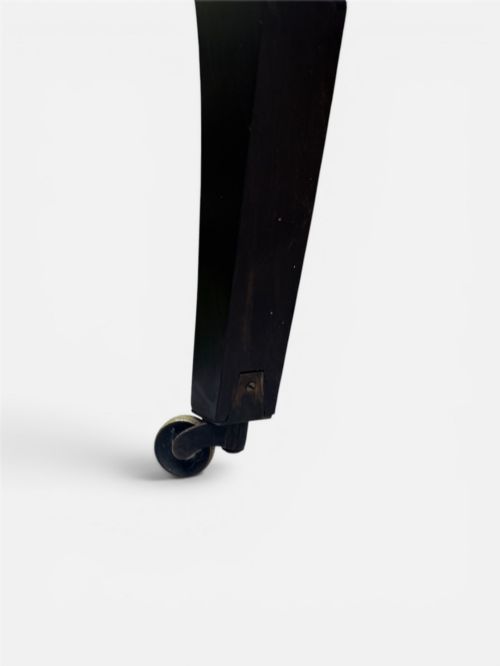 MID 19TH CENTURY SOLID EBONY ARMCHAIR - ADDITIONAL PHOTO 5