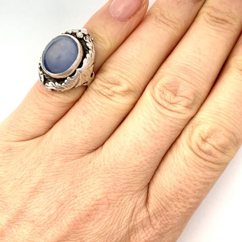 fig 1. Edwardian Arts and Crafts Silver Quartz