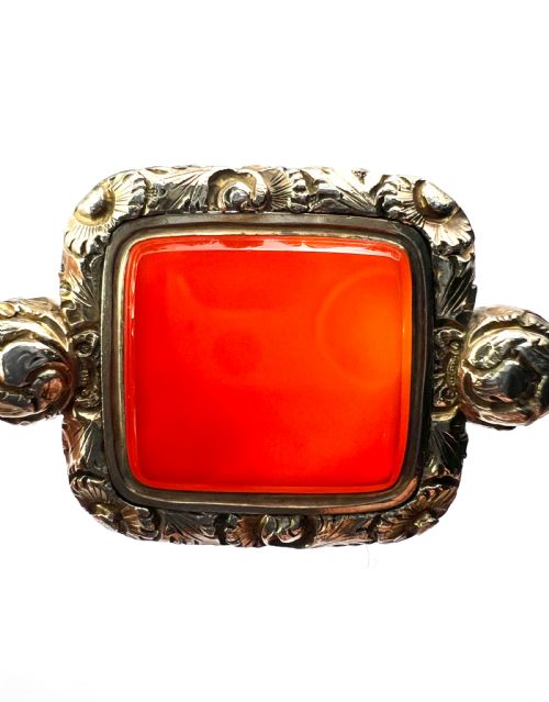 GEORGIAN GOLD CARNELIAN FOB PENDANT - ADDITIONAL PHOTO 4
