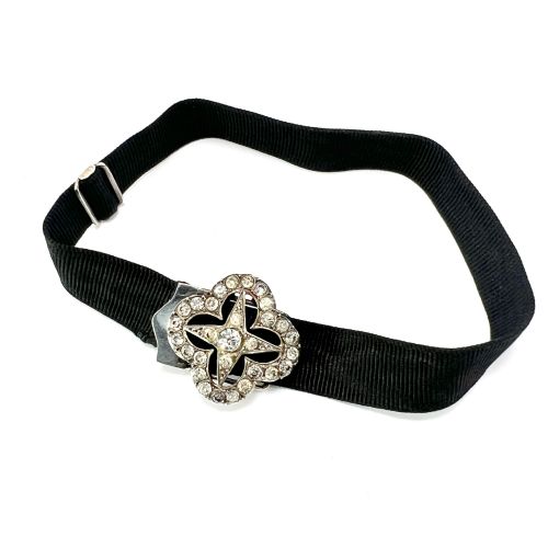 ANTIQUE SILVER PASTE STAR RIBBON SLIDER BRACELET - ADDITIONAL PHOTO 1