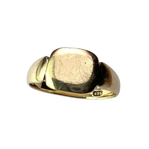 VINTAGE 9CT GOLD SIGNET RING - ADDITIONAL PHOTO 1