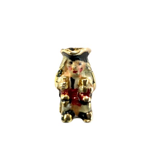1959 VINTAGE 9CT GOLD ENAMEL TOBY JUG CHARM