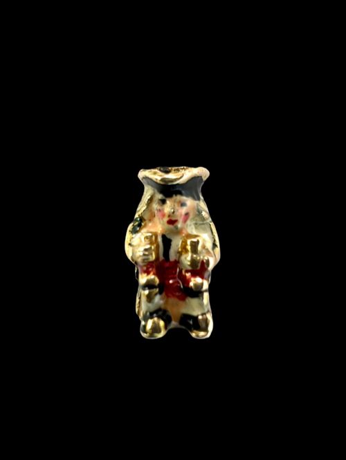 1959 VINTAGE 9CT GOLD ENAMEL TOBY JUG CHARM - ADDITIONAL PHOTO 8