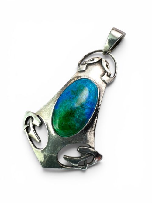 ART NOUVEAU MURRLE BENNETT FOR ARCHIBALD KNOX LIBERTY ARTS AND CRAFTS PENDANT - ADDITIONAL PHOTO 3