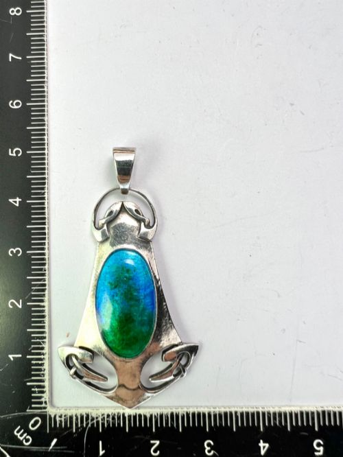 ART NOUVEAU MURRLE BENNETT FOR ARCHIBALD KNOX LIBERTY ARTS AND CRAFTS PENDANT - ADDITIONAL PHOTO 8