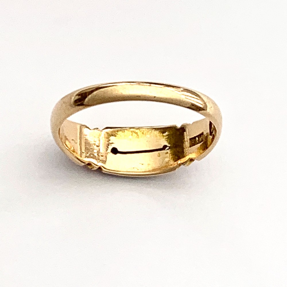 Victorian 15CT Rose Gold Coral Seed Pearl Ring View III